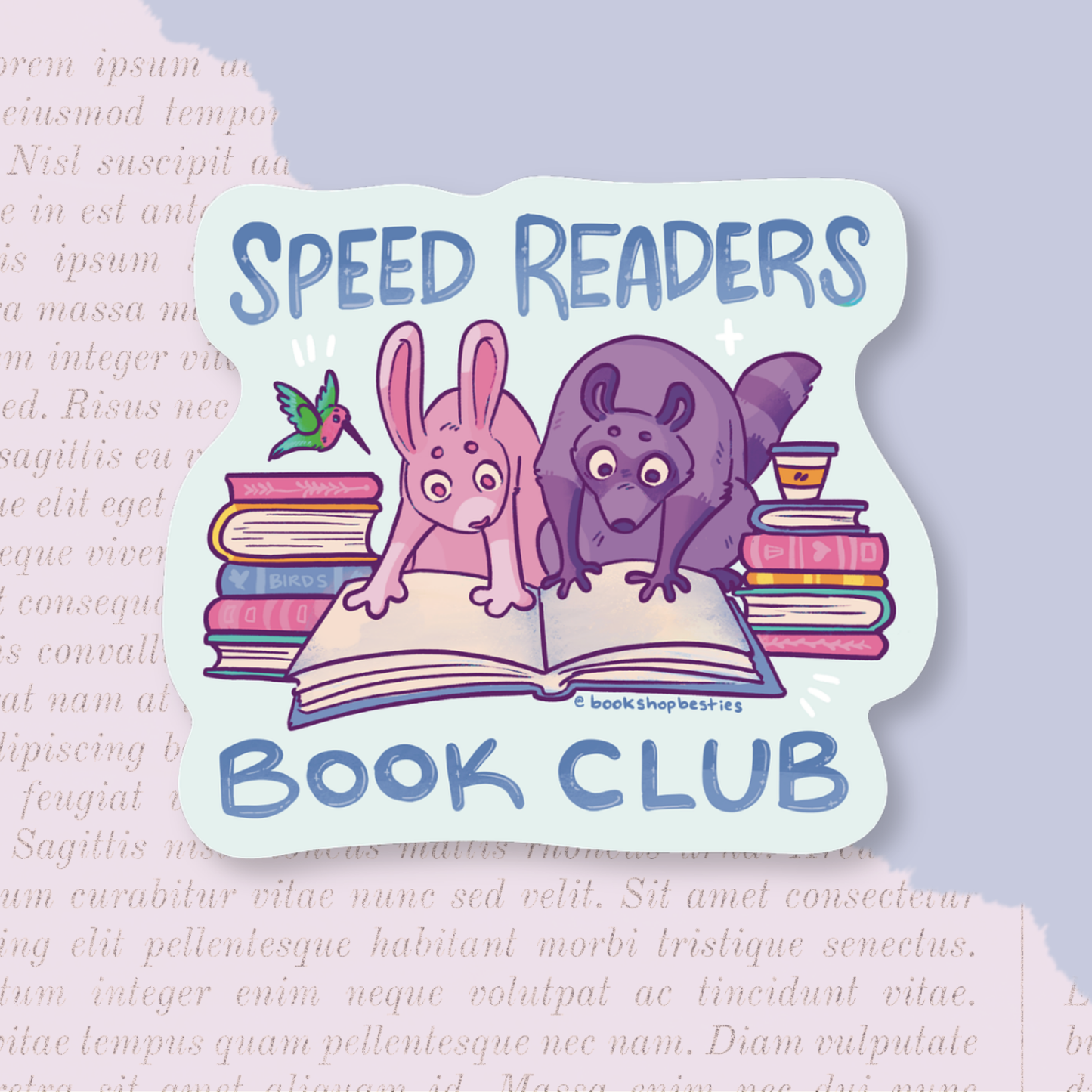 Speed Readers Book Club Vinyl Sticker
