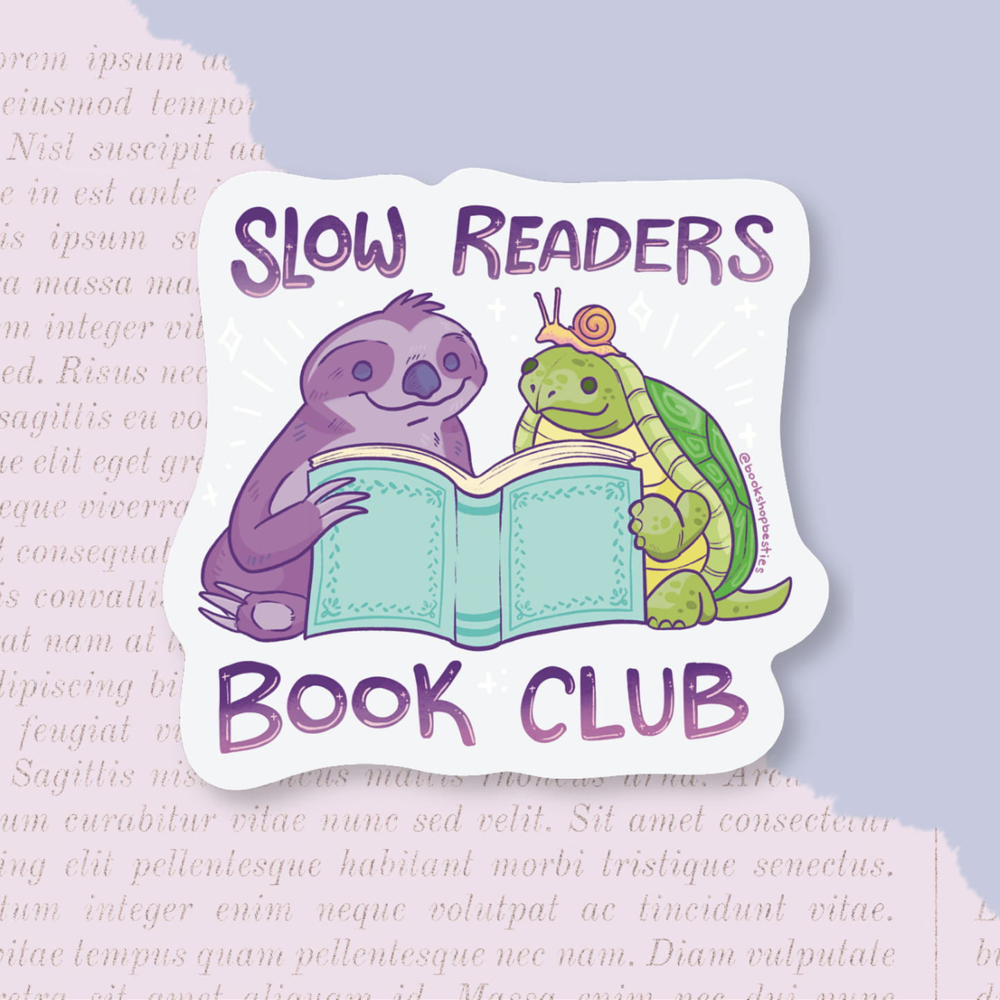 Slow Readers Book Club Vinyl Sticker