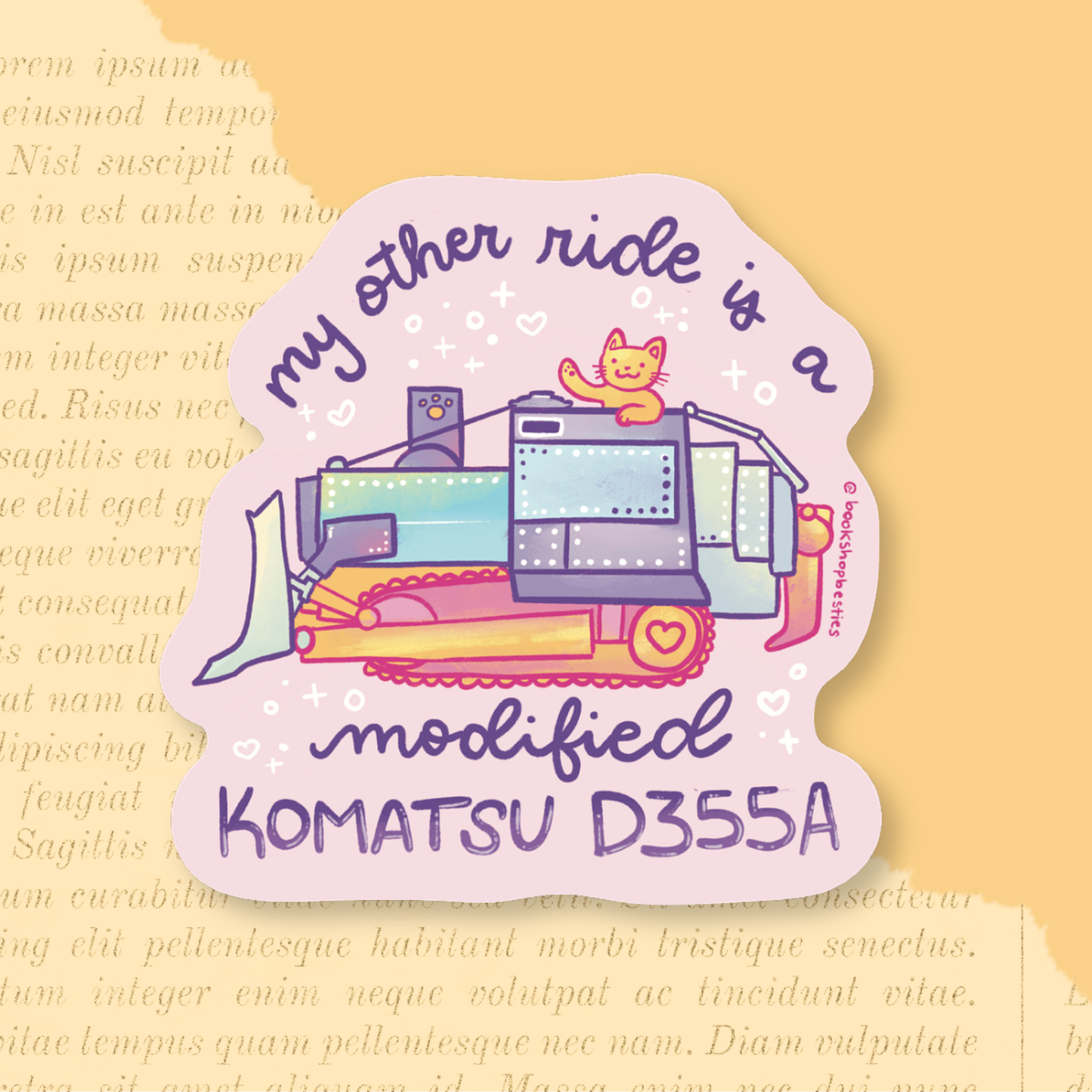 My Other Ride is a Modified Komatsu Vinyl Sticker