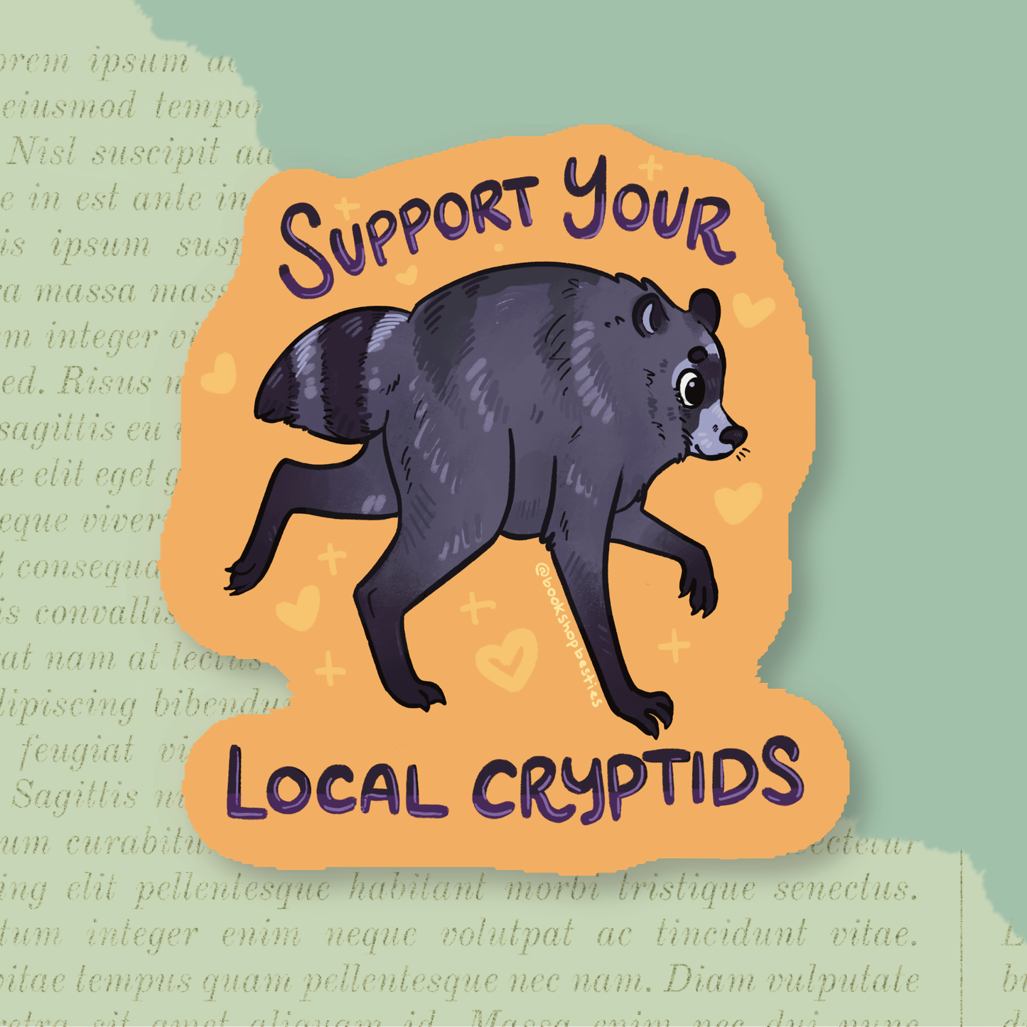 Support Your Local Cryptid Jimothy Vinyl Sticker