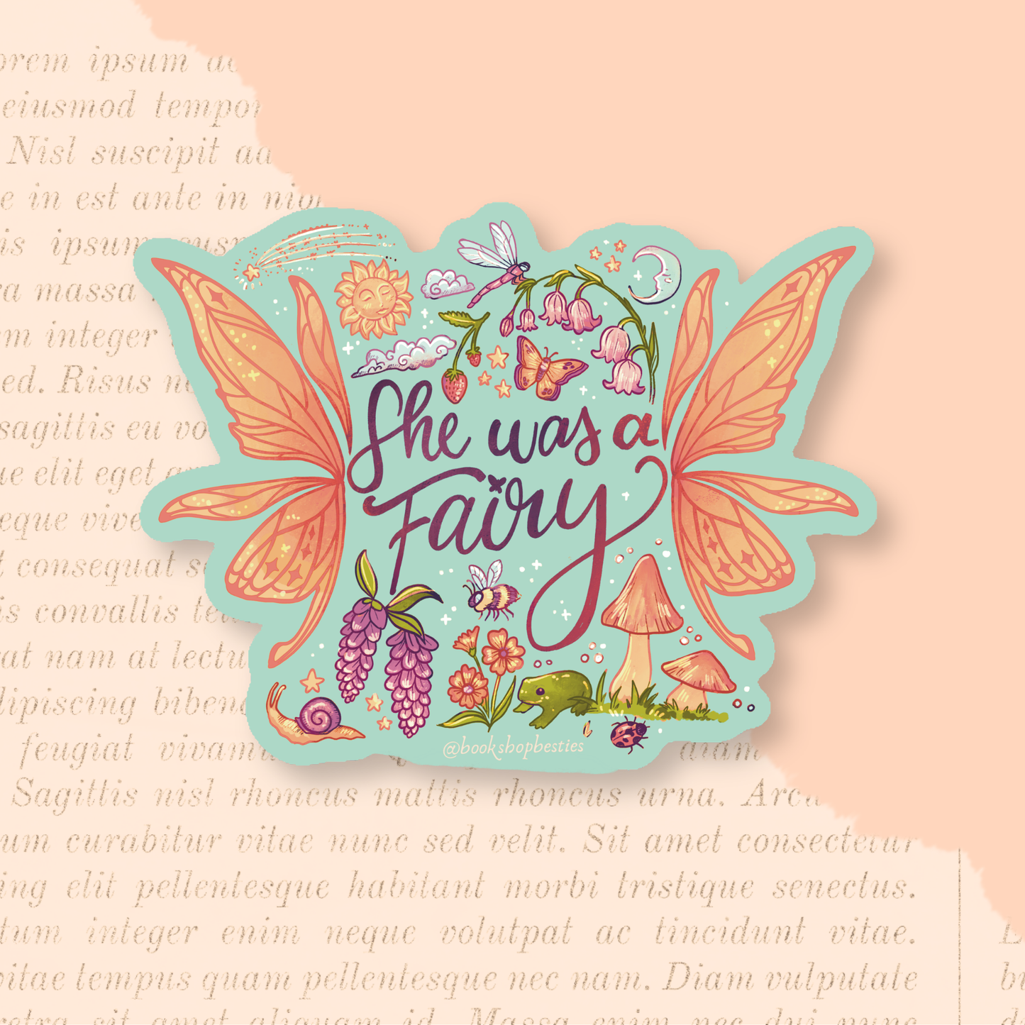 She Was a Fairy Vinyl Sticker