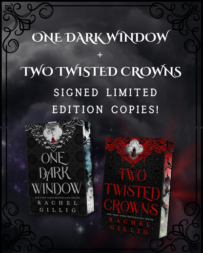 SIGNED One Dark Window + Two Twisted Crowns (MINOR COSMETIC DAMAGE, 25 PERCENT OFF!!)